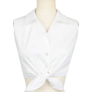 Trashy Diva Dolly Tie Top in White - 4